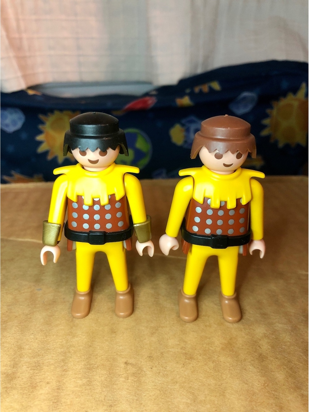 Vintage Playmobil 3653 Medieval Knights Lot 2 Figures 1993 Castle Armor Geobra